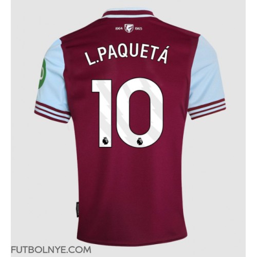 Camiseta West Ham United Lucas Paqueta #10 Primera Equipación 2024-25 manga corta